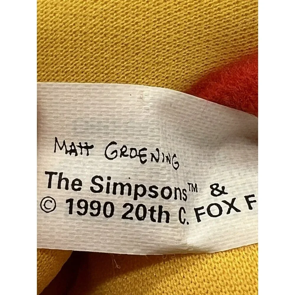 Simpsons Lisa Sister‎ Vinyl Head Plush Body Doll 1990 20th Century Fox Vintage